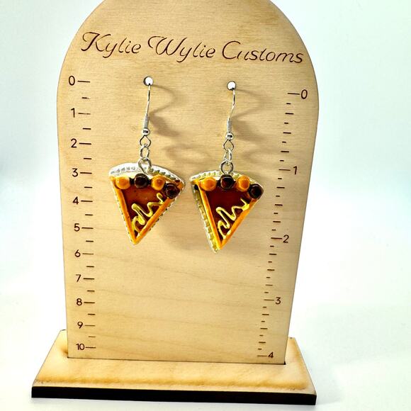 Pie Slice Earrings - Thanksgiving Earrings - Holiday Earrings - Food Earrings - Picture 8 of 8